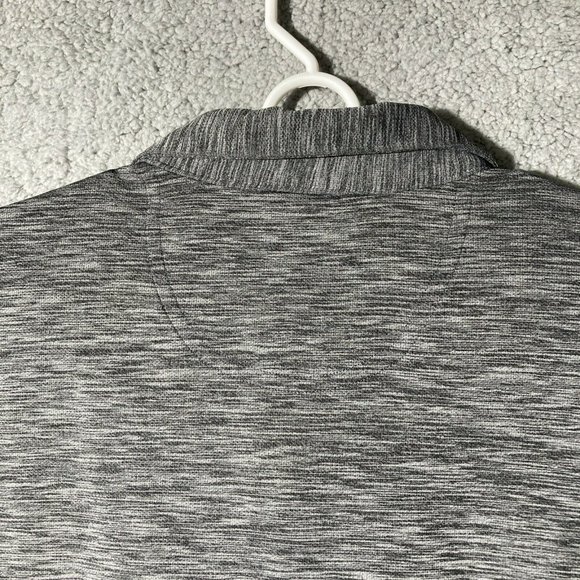 GREG NORMAN Play Dry Mens XXL Golf Polo Shirt Gray Heather Short Sleeve Shark - Picture 5 of 9